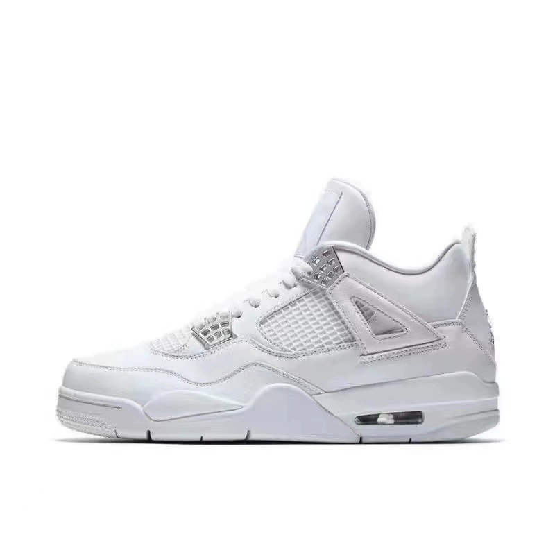Баскетбольные кроссовки Putian AJ4 big Paris black cat electric mother yellow white cement white sail red white cat Oreocho 4 для мужчин и женщин