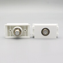 宽频凹型F头电视插座模块 128型英制F头有线电视模块数字电视模块