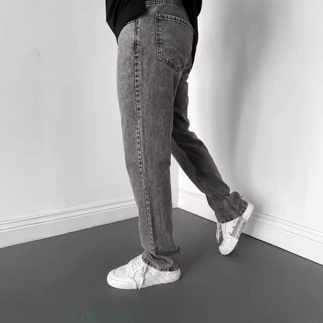 High-end Europe, America and Southeast Asia Men's Jindian Small Straight Jeans Amazon AliExpress Simple Four-color New