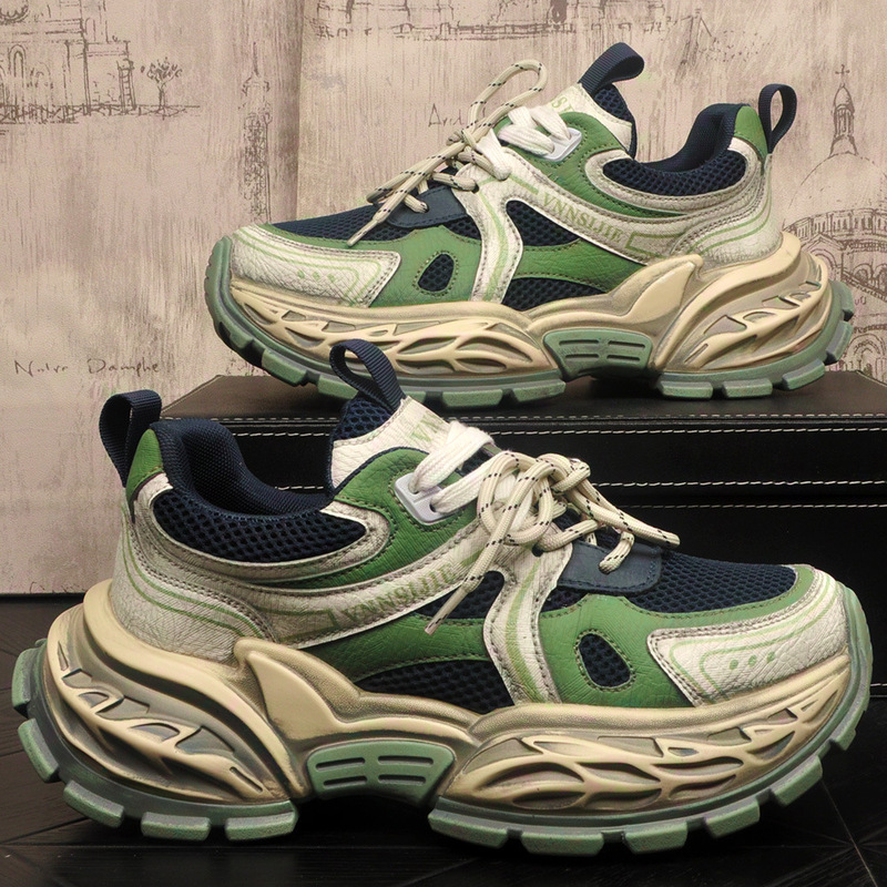 High-End Summer Breathable Mesh Shoes for Men, Original Niche European and American Style Trendy Thick-Soled Height-Increasing Sports Dad Shoes High-End Summer Breathable Mesh Shoes for Men, Original Niche European and American Style Trendy Thick-Soled Height-Increasing Sports Dad Shoes