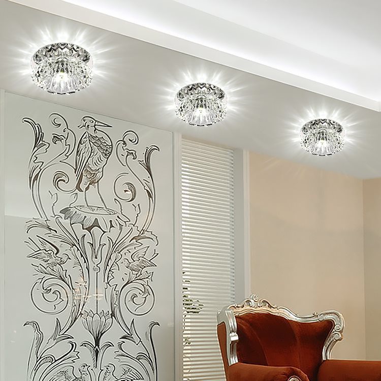 LED DOWNLIGHT 7.5 홀 배럴 라이트 천장 램프 임베디드 거실 구멍 조명 3W 스포트라이트 통로 조명