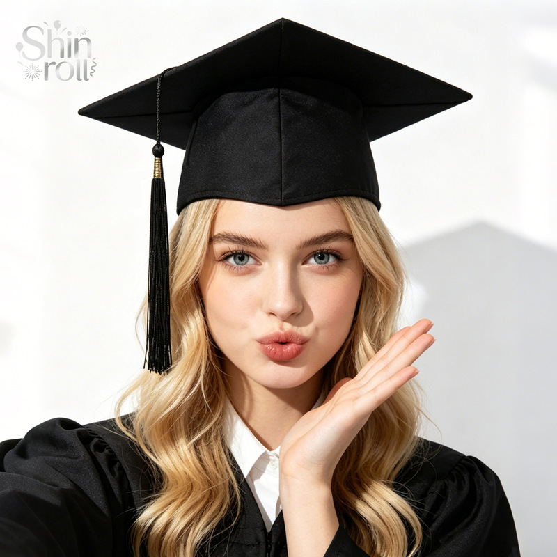 Graduation Ceremony Hat, Bachelor's Hat, Doctor's Hat, Principal's Hat, 18Th Birthday Coming-Of-Age Ceremony Commemorative Graduation Season Photo Props Graduation Ceremony Hat, Bachelor's Hat, Doctor's Hat, Principal's Hat, 18Th Birthday Coming-Of-Age Ceremony Commemorative Graduation Season Photo Props