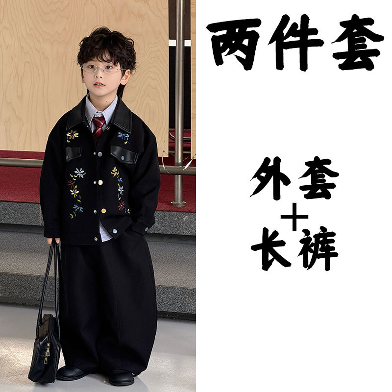 Комплект из двух предметов [25717 Куртка All the Way Shenghua + 25697 Черные брюки]