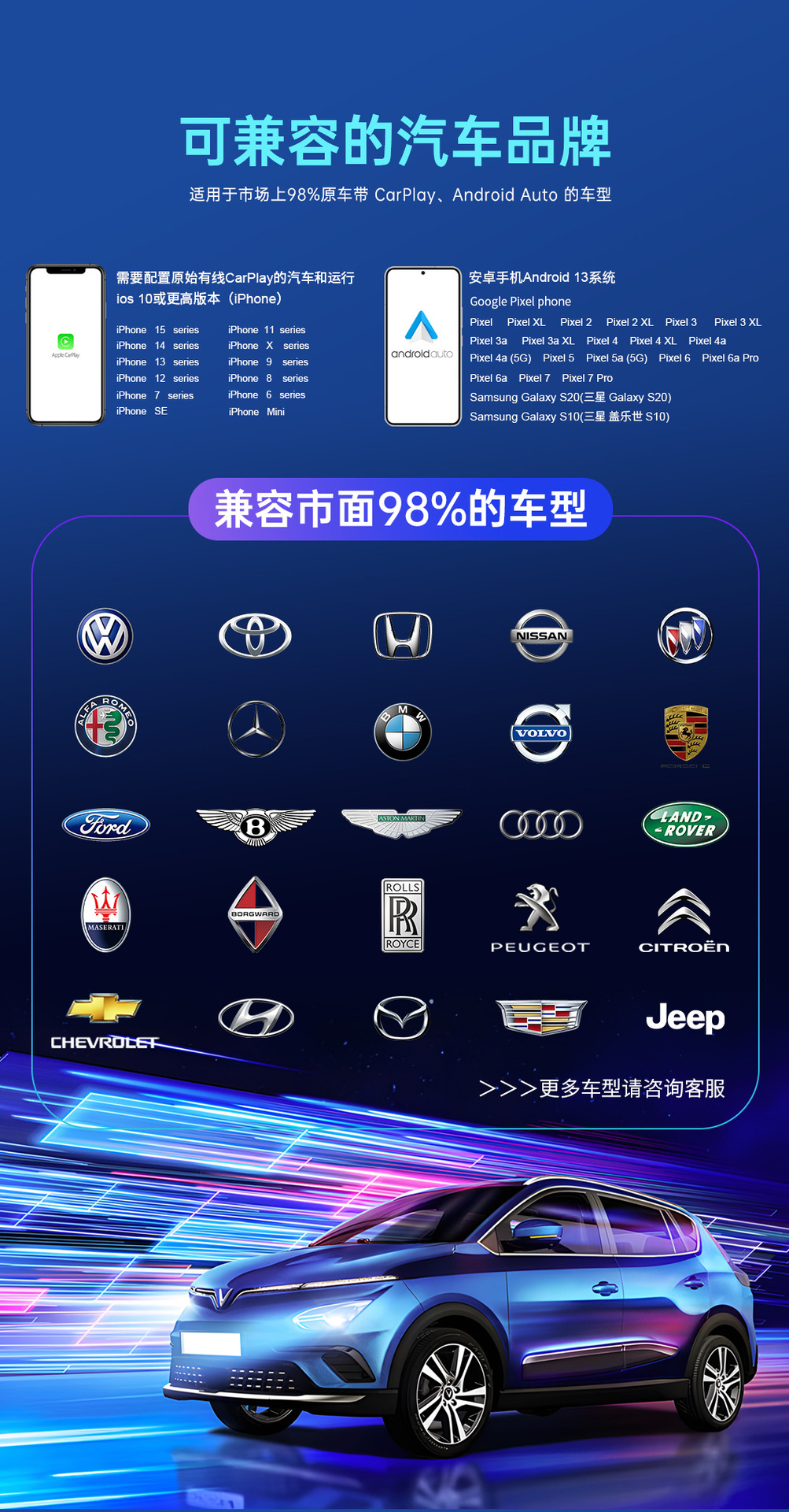 carplay to hdmi video adapter dual WIFI wired to wireless carplay car interconnection screen