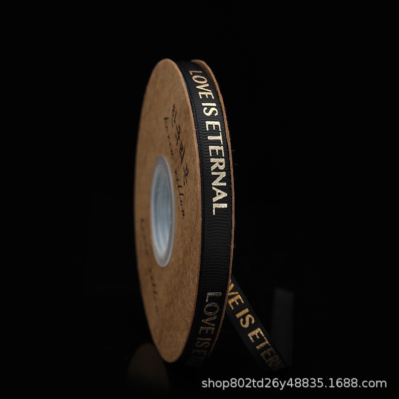 Cinta regalo flor caja de regalo embalaje pastel de cumpleaños decoración hilo cinta dorado cinta inglesa