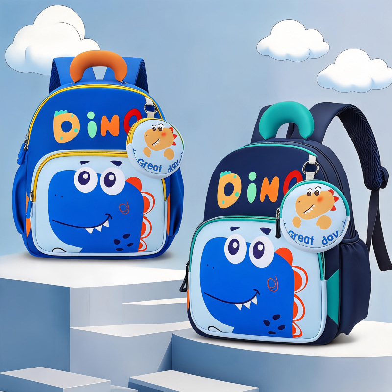 2026 New Model Children's Backpack for Boys, Small Dinosaur 3D Design, Suitable for 3-6 Year Old Toddlers, Cute Cartoon Kindergarten Backpack