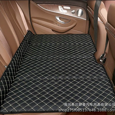 converted into a bed for – Vehicle-mounted inflatable bed