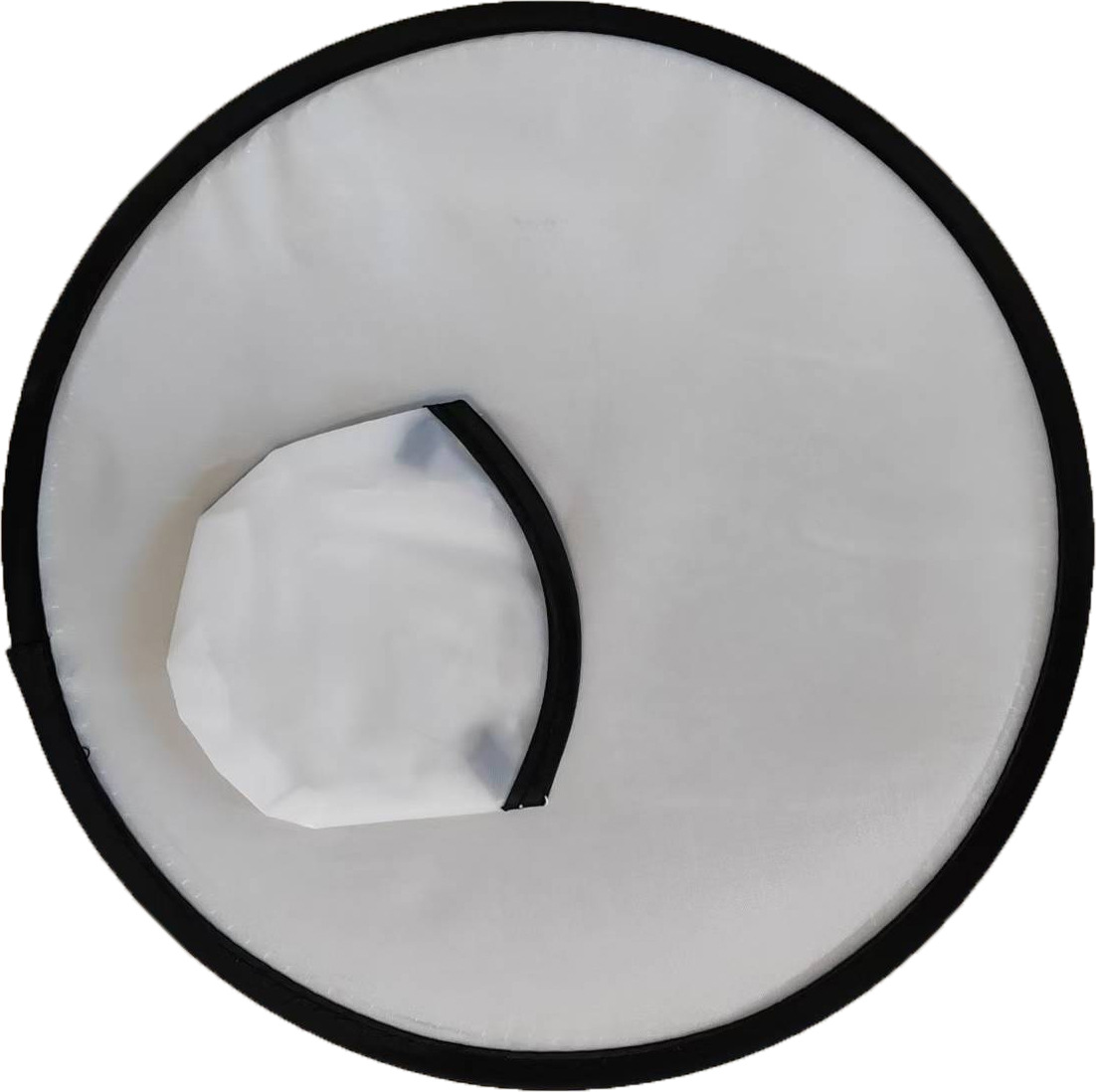 Ventilador de disco plegable transfronterizo al por mayor poliéster en blanco promoción de publicidad corporativa de verano portátil rebote lento alambre de memoria