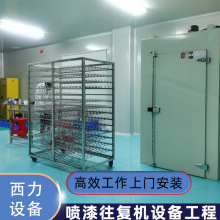 小型地轨线自动喷漆机往复喷涂厂家全自动不锈钢环形地轨喷油设备