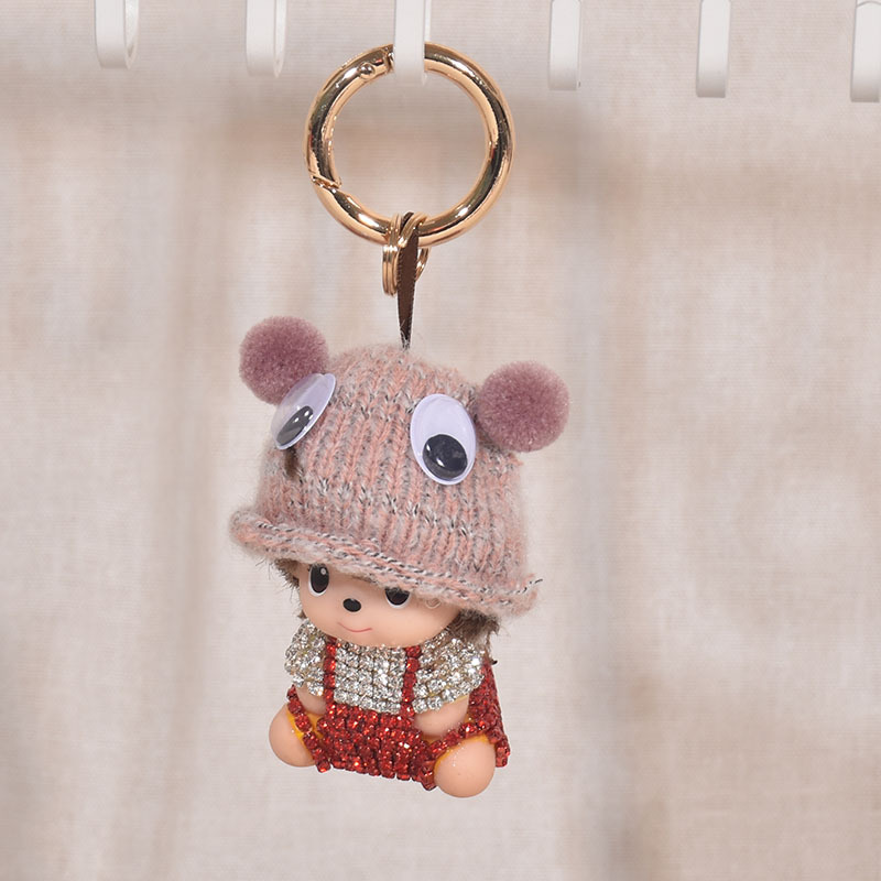1 Piece Quantity Holiday, Daily Occasion Simple Style Color Block Alloy Cloth Women's Keychain