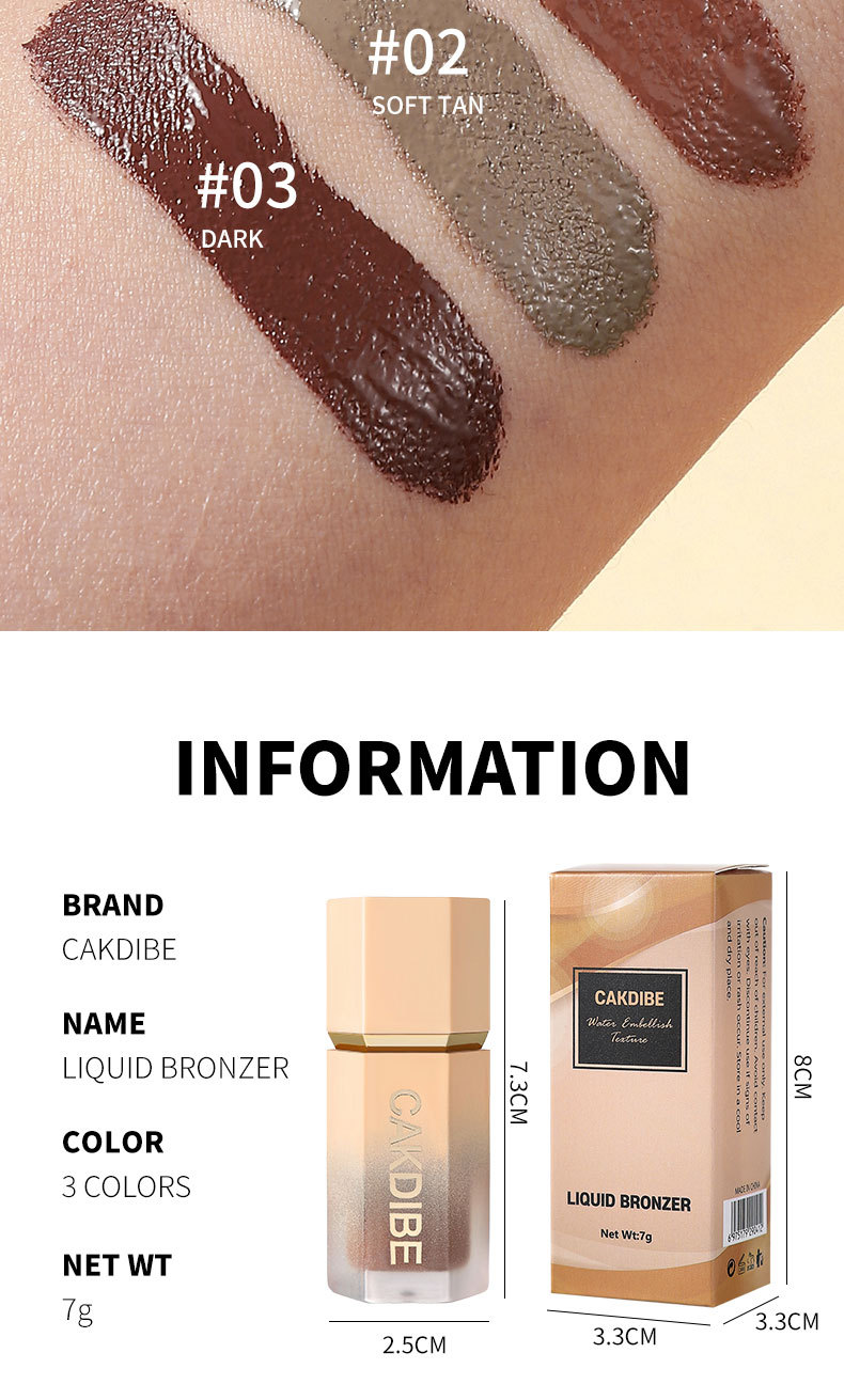 Natural three-dimensional Lightweight Concealer Beauty Highlighter Moisturizing, Breathable and brightening Liquid_voghion.com