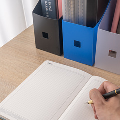 File Box Student Dorm Desk Book Rack Desk Organization Storage Box Thick Plastic Foldable Book Stand Ins