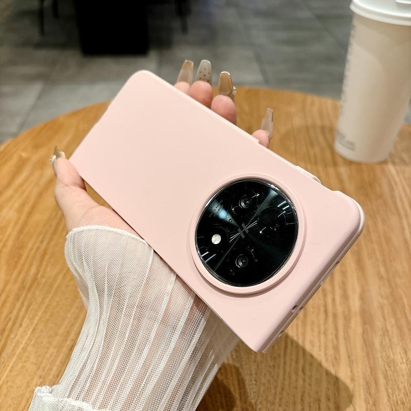 OPPOFindN5 携帯電話ケースに適した新しい折りたたみスクリーンハイエンド液体シリコーンフリップカバー落下防止保護カバー女性用|undefined