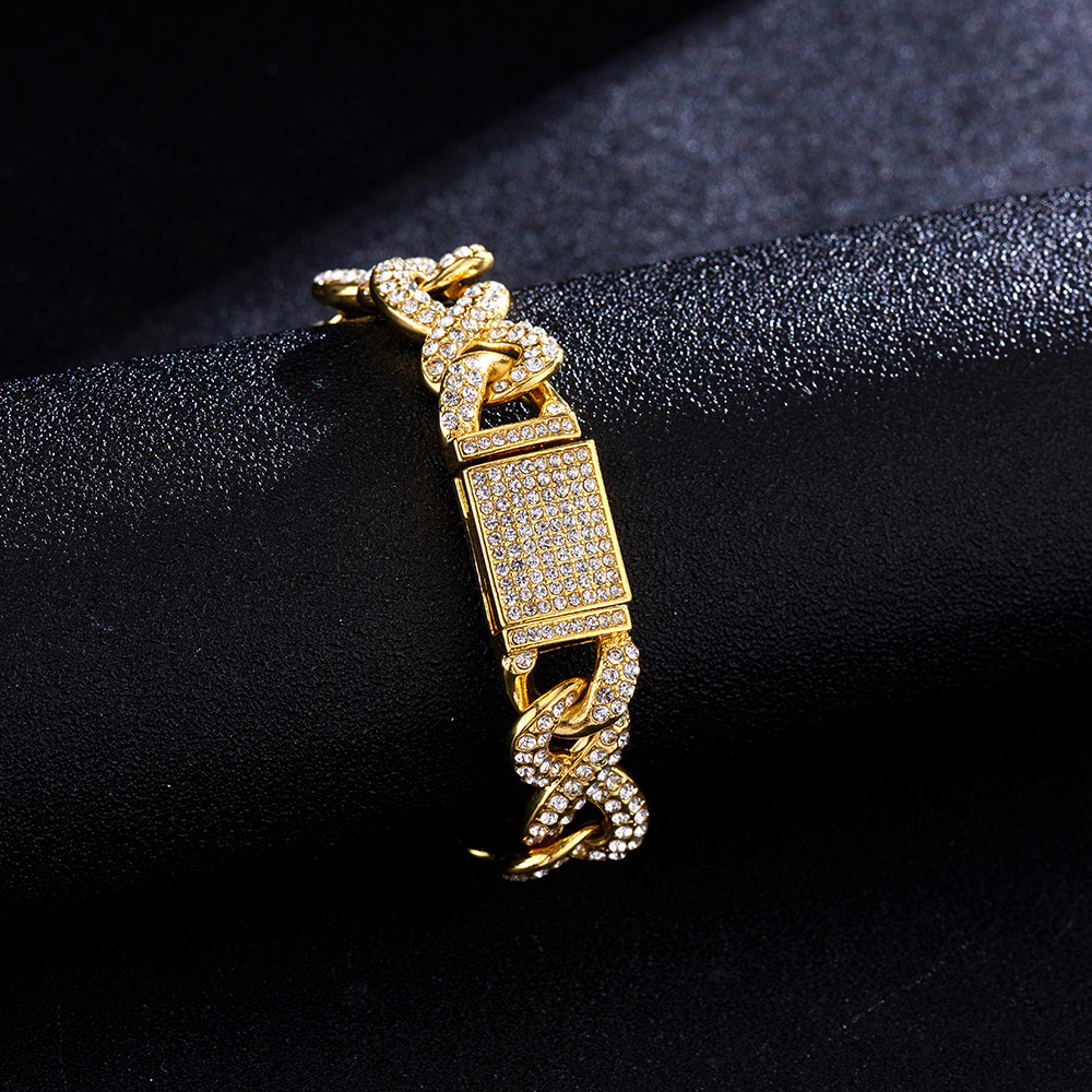 61g Weight Bracelets, Necklace Classification 1 Piece Quantity Daily, Street Occasion Alloy Material Geometric Pattern All Seasons Season Unisex Gender Plating Design Hip-Hop Style Unisex Hip-Hop Bracelets Necklace Geometric Alloy Men Necklace Sets 15