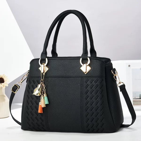 Pu Women's Bag Wholesale 2026 New Trendy Large Capacity Middle-Aged Mom Bag Single Shoulder Crossbody Bag Ladies Handbag