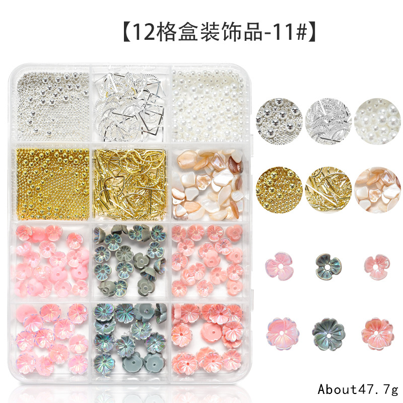 Explosión 3D aurora estereoscópica corbata de mariposa flores joyas de manicura resina roja red taladro plano accesorios de perlas semicirculares