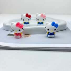 爆款Hello Kitty洞洞鞋新款可爱配饰鞋花卡通配件 装饰可拆卸高级