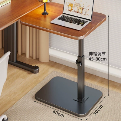 Car-mounted small table, adjustable and foldable for use in the car, suitable as a study desk in the back seat, a computer desk, or a small table for eating in the front passenger seat (Car table board) - black-walnut-noodles