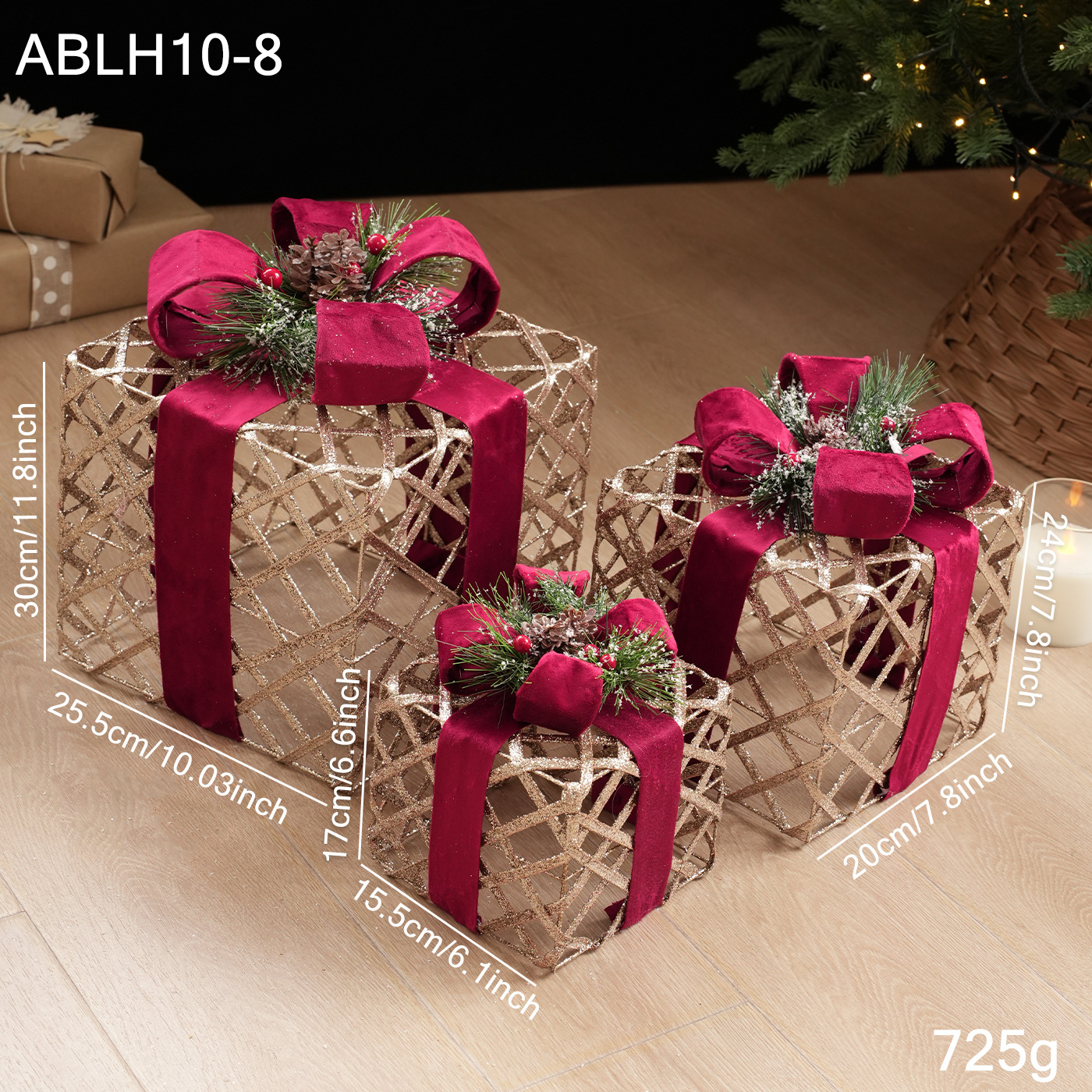 Caja de regalo H / 3 paquetes