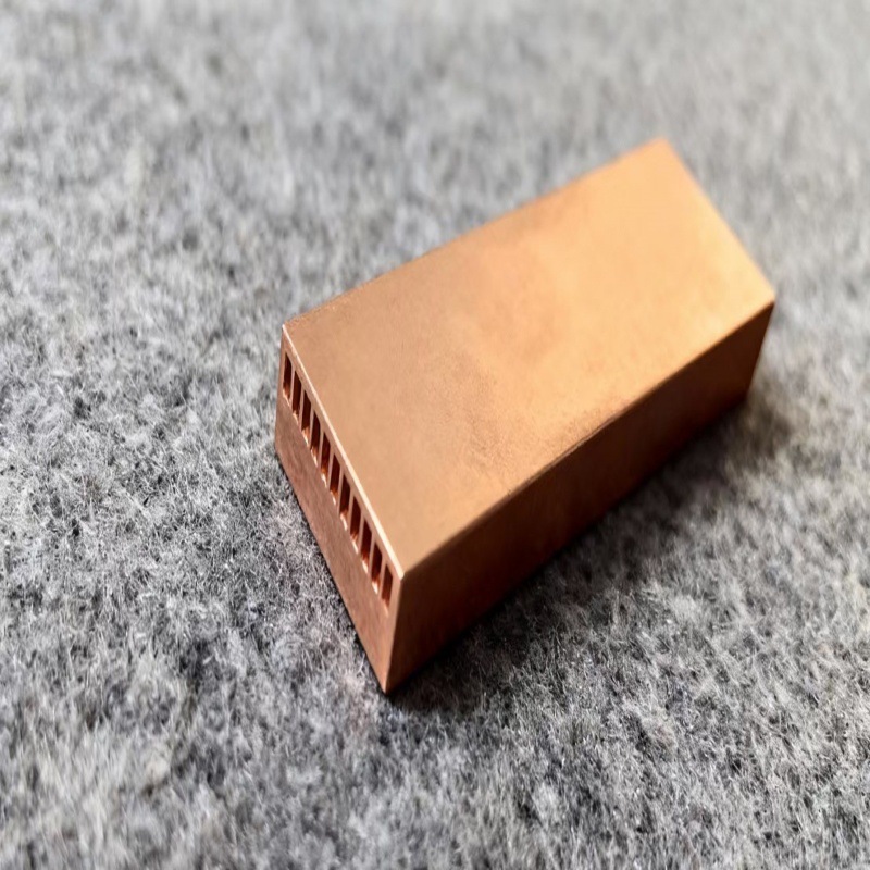 紫铜加工件 紫铜微通道芯片散热片仪器路由TEC制冷片LED激光芯片