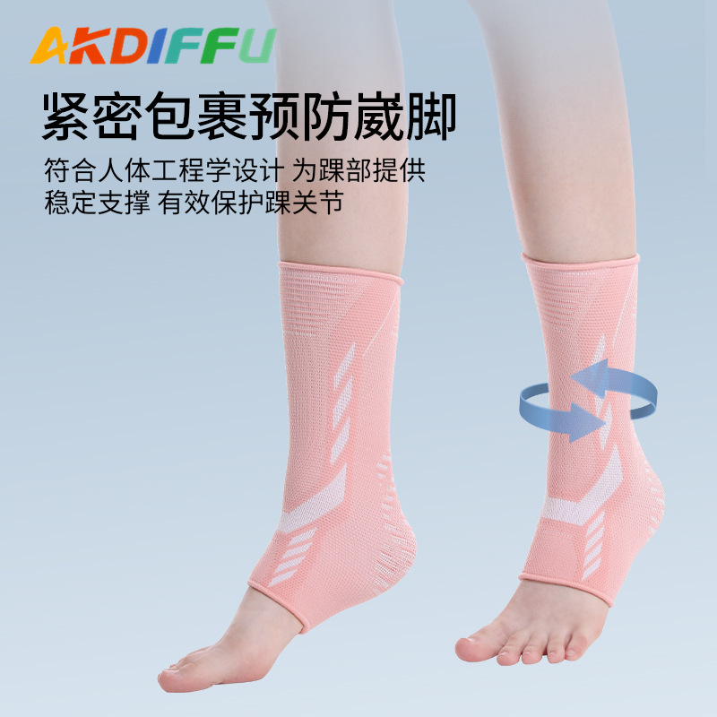 Protección de tobillo de punto transfronterizo adultos compresión baloncesto voleibol color nylon protección de tobillo Equipo de Protección deportiva