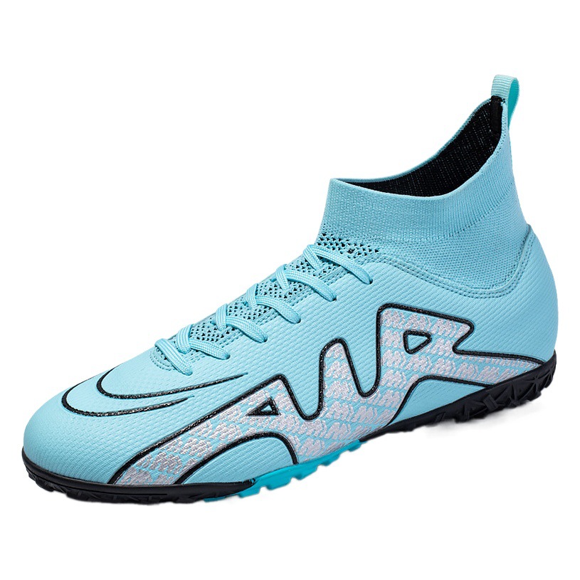 Los fabricantes transfronterizos de los hombres y de las mujeres respirables cómodos deportes de ocio FG alto-top de uñas largas uñas rotas zapatos de fútbol competencia de hierba más tamaño