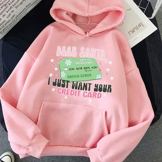 Merry Christmas Harajuku New Year Women Man Graphic Hoodies