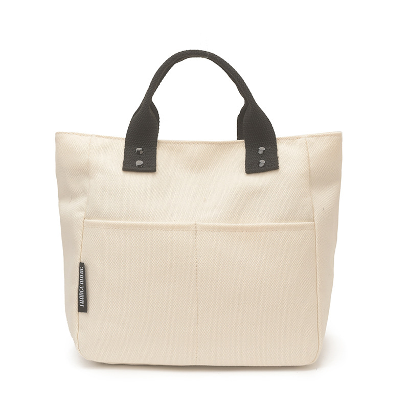Bolsa de mujer 2026 nuevo bolso de lona de viaje multibolsillo bolso de bolsa de publicidad logotipo impresa en stock