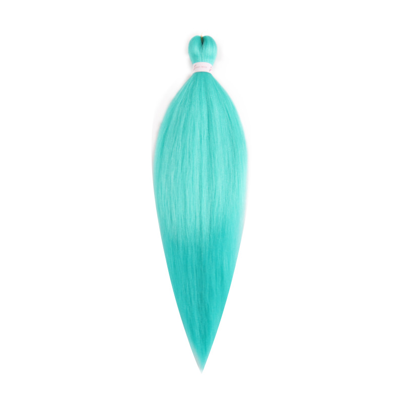 EZ Trenza PVC ignífugo a baja temperatura fibra multicolor flojo gran ganchillo de trenza fábrica de cabello recto un cabello