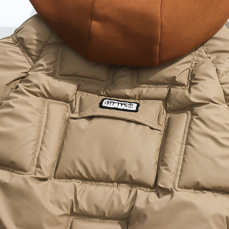 Varm vinterjacka för barn med huva och bomullsfoder_voghion.com