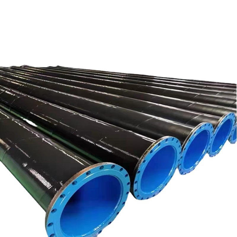 城市输水用双法兰连接防腐钢管 饮用水用大口径厚壁防腐螺旋钢管