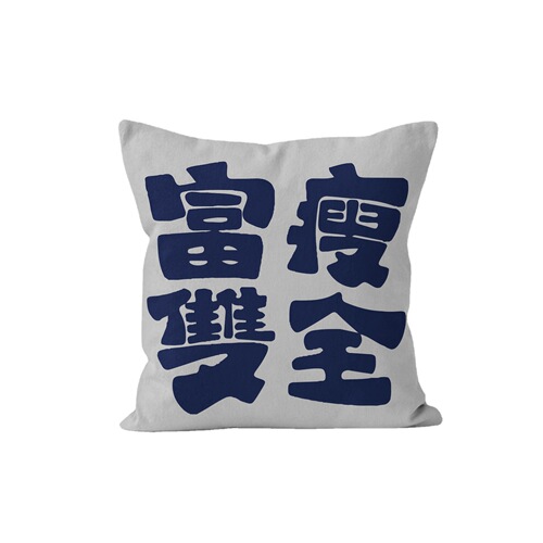 Ban anxiety fun Wen Ning pillow square living room sofa bedroom bedside pillow case without core car cushion