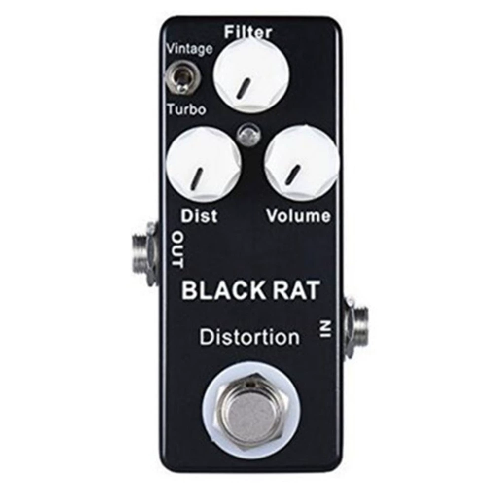 MOSKYAUDIO Мини-гитарный эффектор Rat Distortion BLACK RAT Distortion