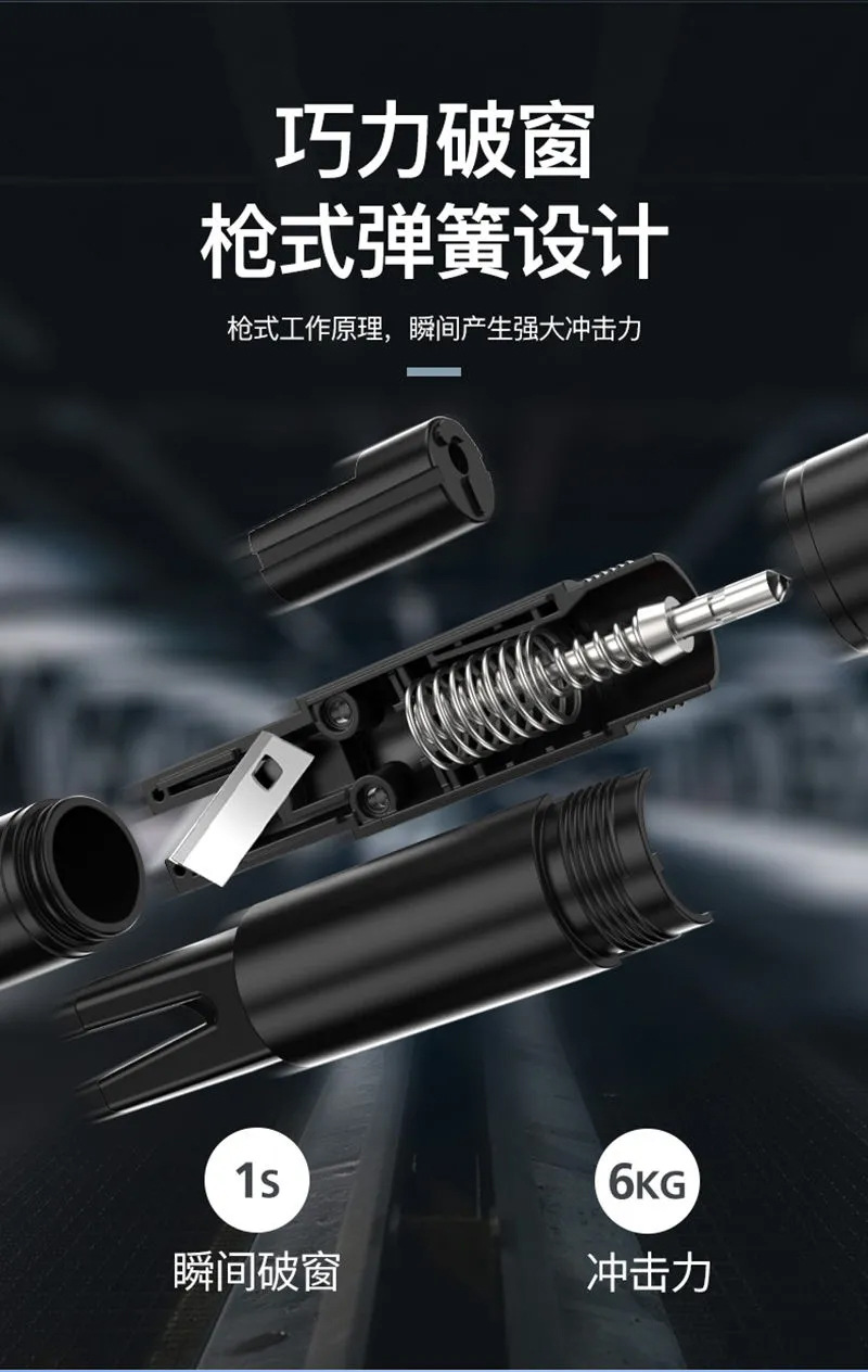 Car Window-Breaking Safety Hammer, Car-Mounted Life-Saving Car-Mounted Broken Glass Escape Car Multi-Functional Fast Window-Breaking