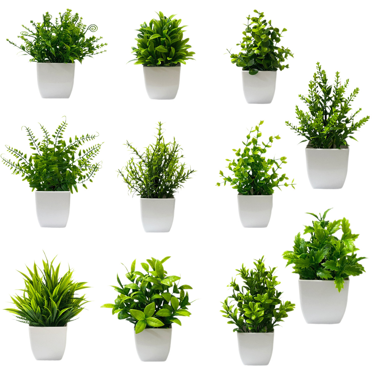 Simulación de maceta para decorar el hogar, plantas verdes, mesa de comedor de lavanda, decoración de oficina, plantas de romero image 6