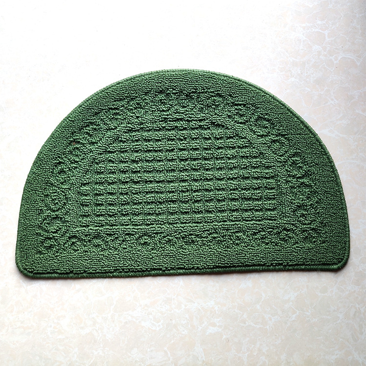 Nordic semicírculo alfombra al aire libre alfombra estera del pie lindo antideslizante baño estera absorbente alfombra de la puerta fábrica al por mayor