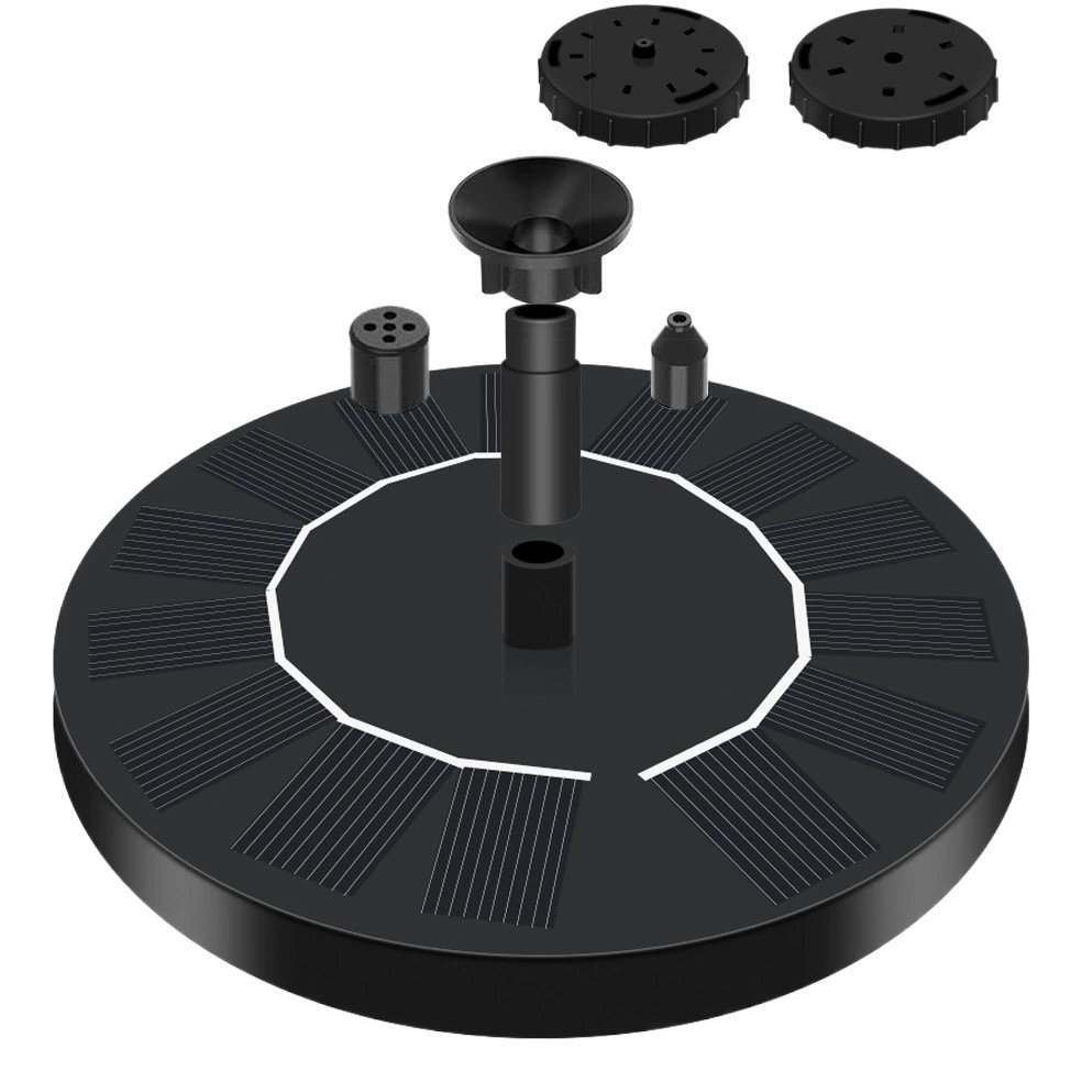 Новый солнечный фонтан-птичник для пруда, круглый плавающий фонтан для бассейна, рождественский фонтан с подсветкой