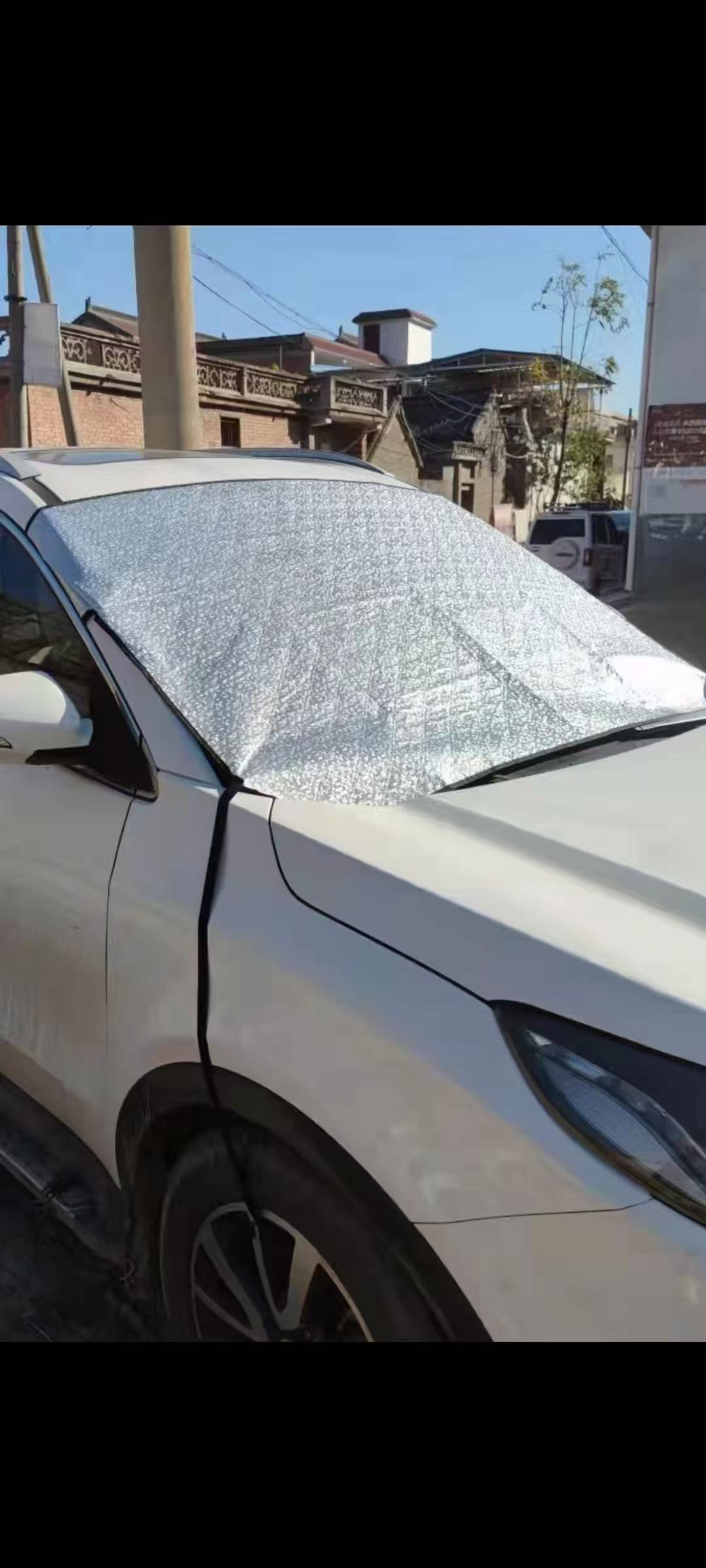 Car Snow Shield, Car Front Windshield Cover, Magnetic Snow Shield with Rearview Mirror Cover, Thickened Snow Shield, Cross-Border Hot Model