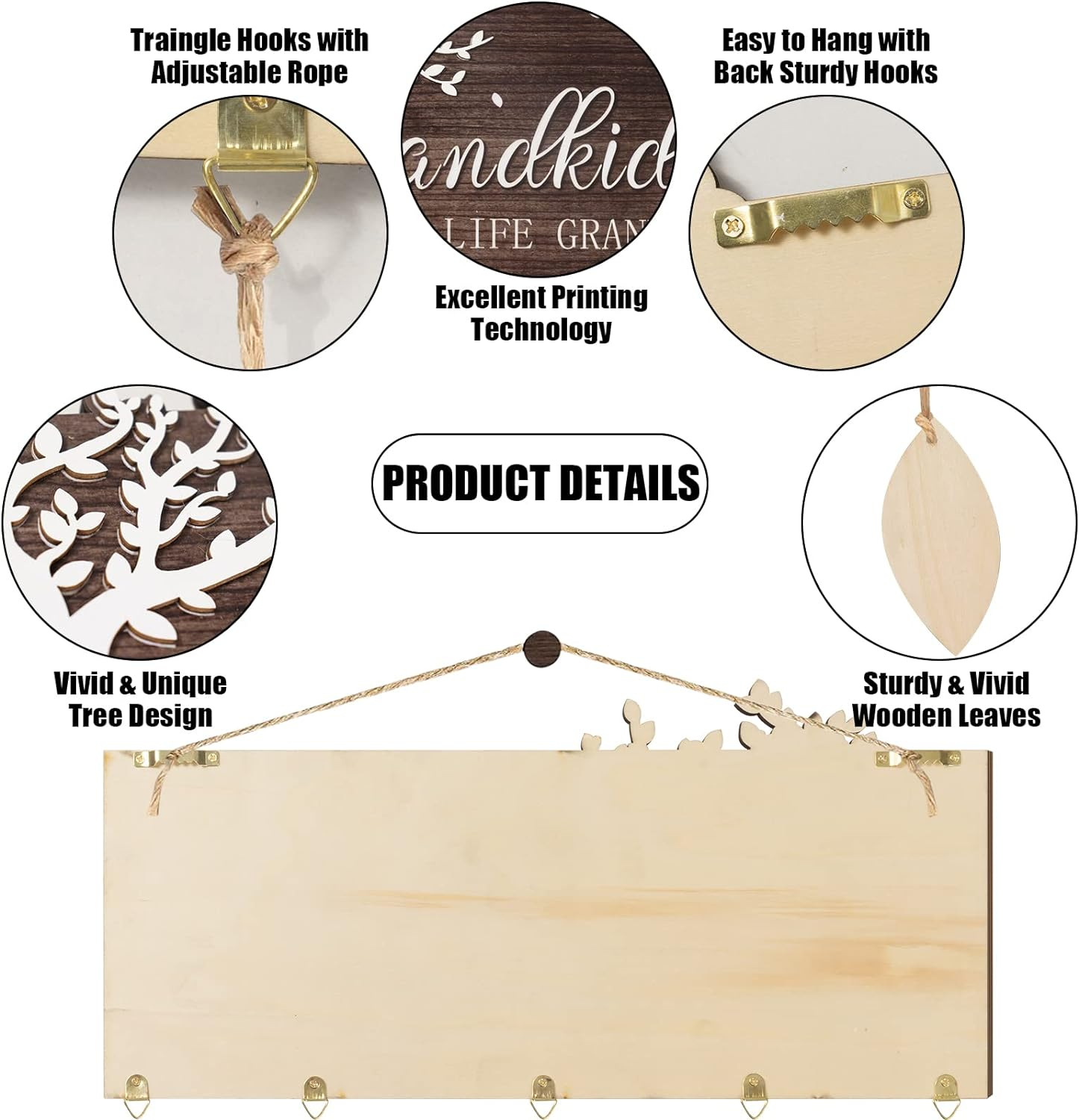 Marco de fotos de madera maciza de Amazon Marco DE FOTOS conmemorativo del bebé Árbol de vida de madera maciza Marco de fotos de pantalla de escritorio multi-especificación