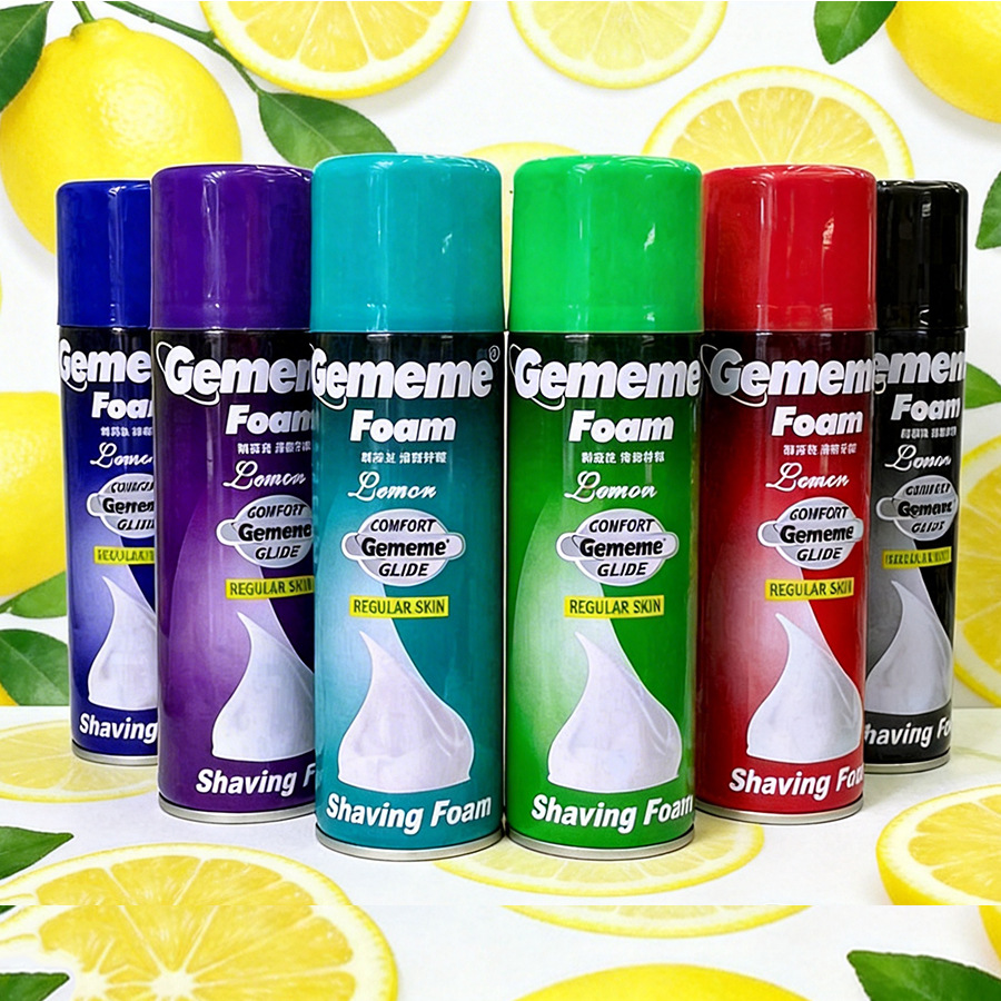 Gememe afeitar espuma para hombres afeitar espuma de limón crema de afeitar 200ml afeitar super belleza empresa de afeitar image 3
