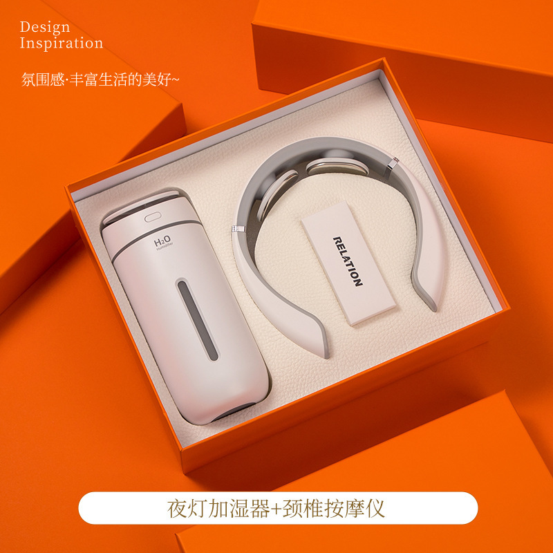 Conjunto de regalos creativos Regalo de acompañante de negocios Humidificador de luz nocturna Regalo práctico Regalo de apertura Regalo logotipo personalizado