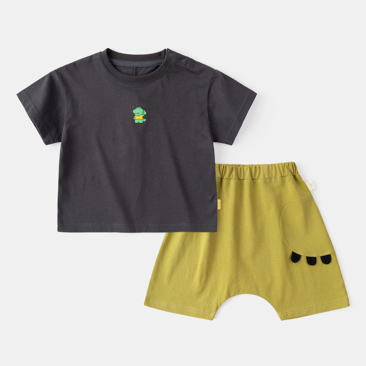 嘟嘟家童装儿童套装夏季宝宝短袖短裤两件套夏装男童衣服薄款洋气