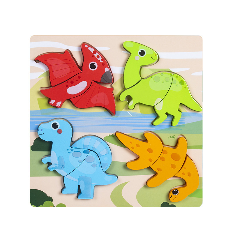 4 - en - 1 puzzle cognitivo infantil juegos de puzzle de educación temprana iluminación juegos de puzzle emparejamiento 3D puzzle transfronterizo
