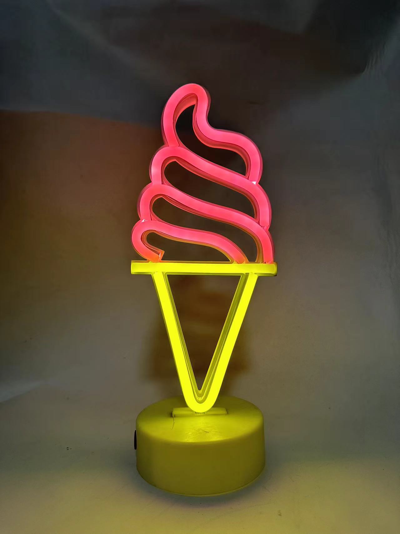 Luz de noche led luz de ambiente creativa forma luz de neón luz de noche nube luna decoración de dormitorio lámpara de mesa USB