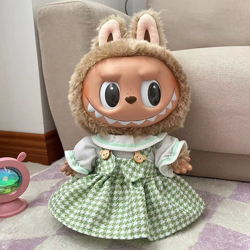 38cmラブブベビー服、ラブブぬいぐるみ服、ラブブ人形着替え、漢服スカートスーツ|undefined