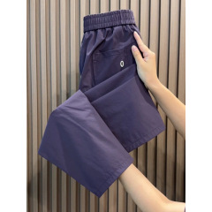 アイスシルク/ビスコース繊維女性の夏薄い痩身プラスサイズカジュアルクロップドパンツ速乾性パンツスポーツパンツ
