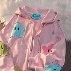 五芒星新クーロ漫画フード付き女の子 AliExpress 外国貿易デカールセーターカーディガンジャケット新到着卸売