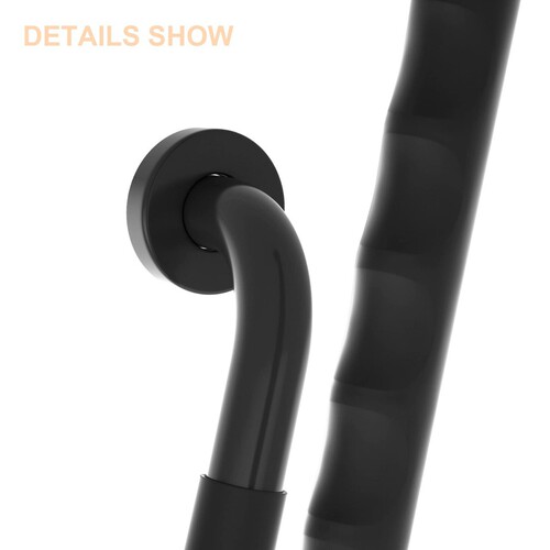 Bathroom handrails stainless steel black bathroom handrails for the elderly silicone handrails with fingerprints cross-border North America Europe and the United States