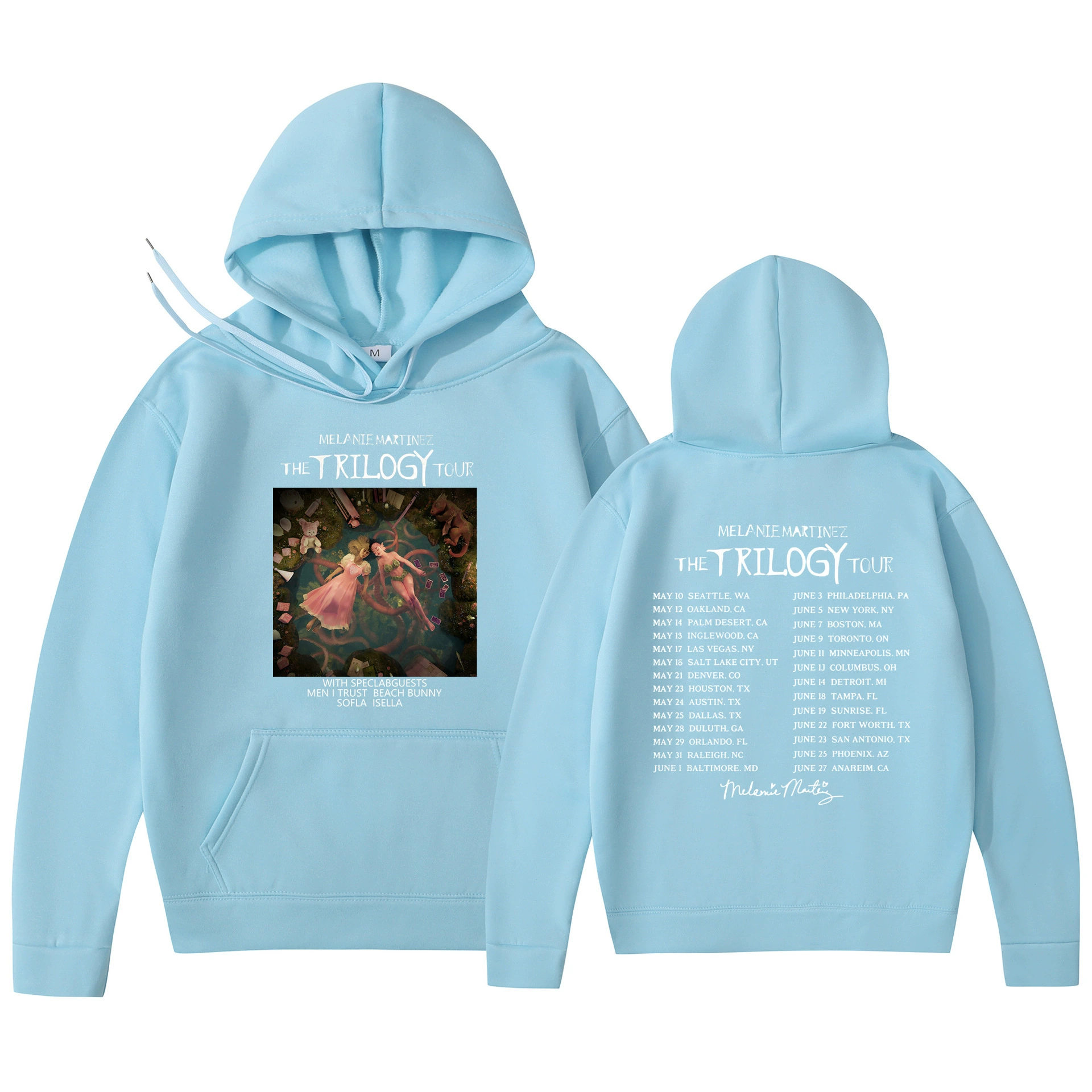 Худи‑пуловер (Foreign Trade) Melanie Martinez «The Trilogy Tour» с принтом, унисекс, размеры S–3XL