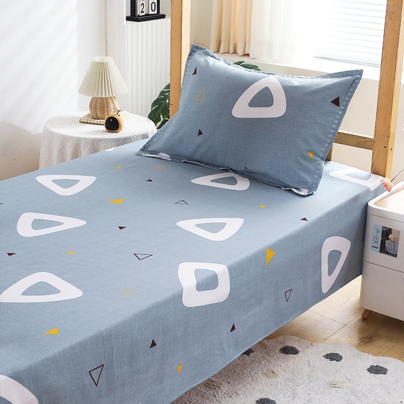 100% algodón puro dormitorio de estudiantes sábanas individuales 0,9 m dormitorio cama individual algodón hogar doble edredón lista